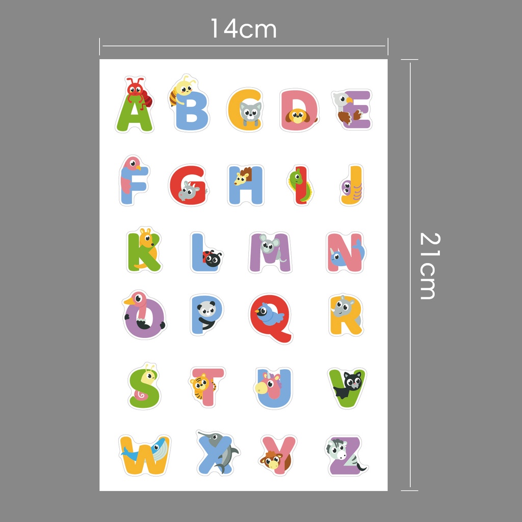 Set 156 Miếng Dán Chống Nước Họa Tiết Hoạt Hình Dễ Thương Trang Trí Sổ Tay / Máy Tính