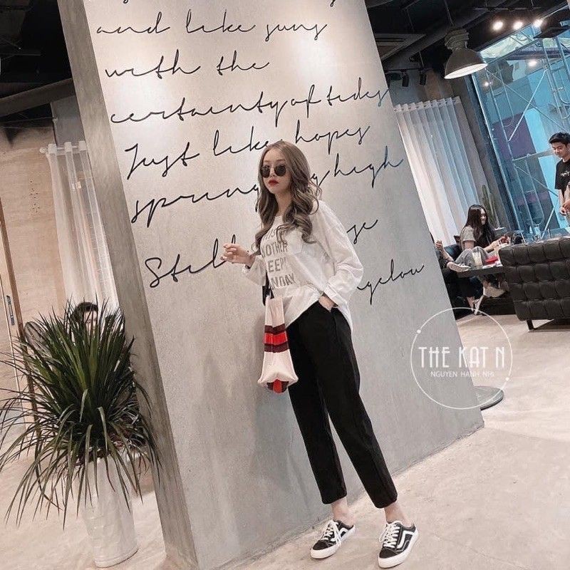 Quần dạ chéo cạp chun | BigBuy360 - bigbuy360.vn