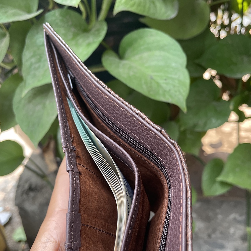 Ví Nam Da Cá Sấu Thật Da Gù Nguyên Con Cao Cấp ST020 Nhiều Màu Lựa Chọn Bảo Hành Da 24 Tháng Full Hộp Tặng Kèm Móc Khóa