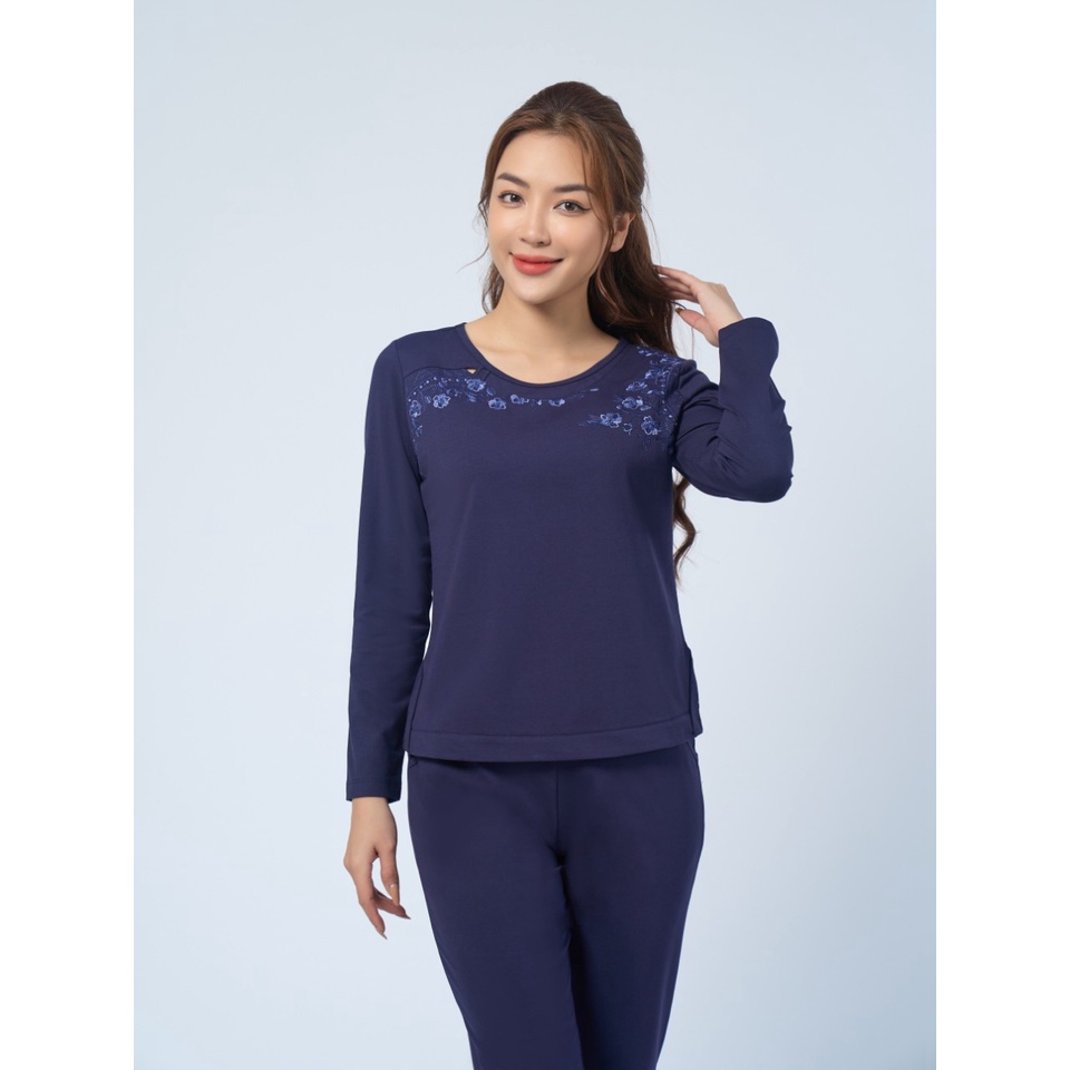 Bộ ngủ cotton thu đông Winny 22505