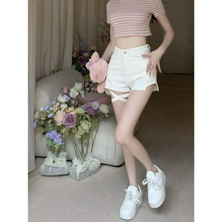 Quần Short Denim Lưng Cao Cột Dây 51479