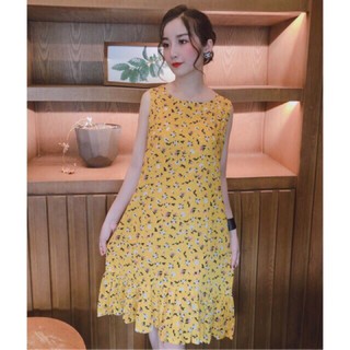 Váy lanh bầu free size 45-75ky