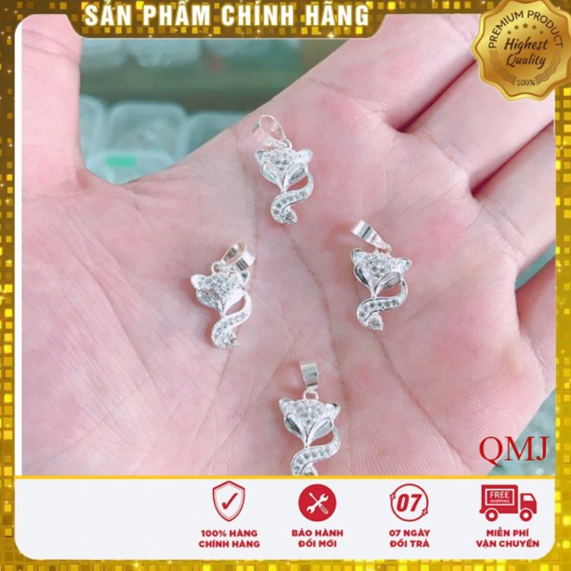 Mặt dây chuyền nữ hồ ly đính đá / Trang sức QMJ bạc chuẩn/ bảo hành đổi trả 7 ngày miễn phí