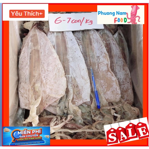 [FreeShip - CỰC NGON NGỌT] 1Kg Mực Khô Size 6-9con/kg MSP36087 Phương Nam Food Muc Kho