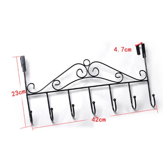 Móc 7 Chấu Treo Đồ Sau Cửa Đa Năng Chịu Lực MÓC 7 CHÂU-K1H10