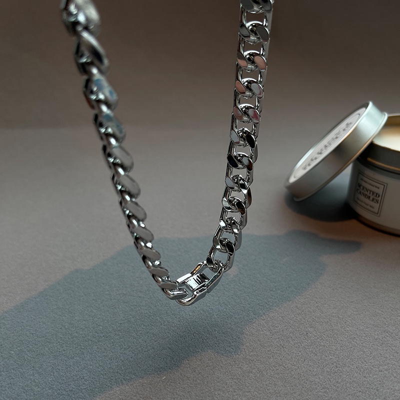 Vòng cổ choker chuỗi dây xích dày phong cách hip hop thời trang cá tính