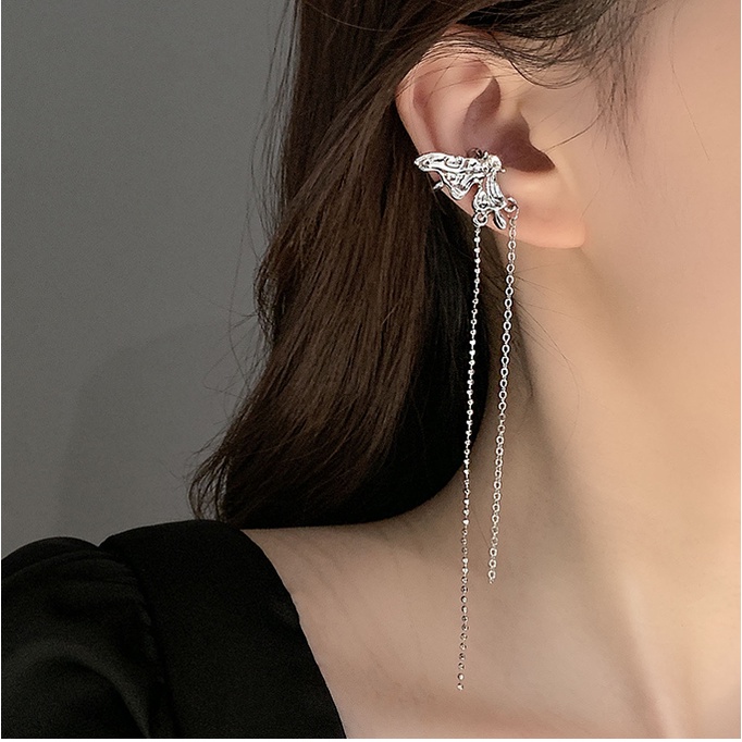 MOCHASHUBông tai dáng dài hình bướm xinh xắn thời trang Hàn Quốc cho nữ
