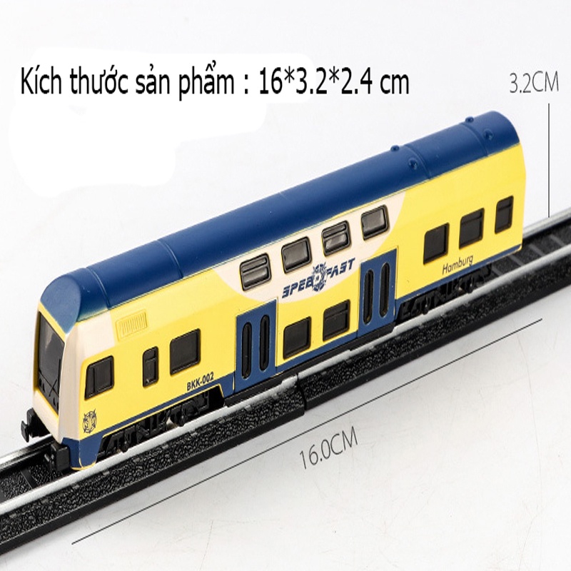 Đồ chơi mô hình tàu điện cao tốc KAVY hiện đại bằng hợp kim nguyên khối