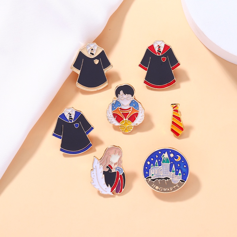 Ghim Cài Áo Phong Cách Phim Harry Potter Nhật Bản Dễ Thương
