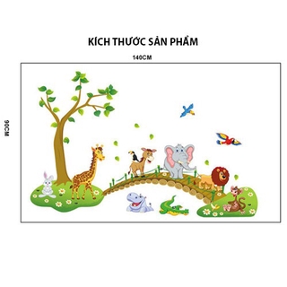 Decal dán tường Bé đi sở thú - HPMABC1041