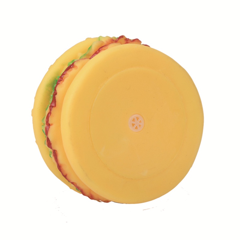 Đồ chơi nhai gặm hình bánh hamburger dễ thương cho thú cưng