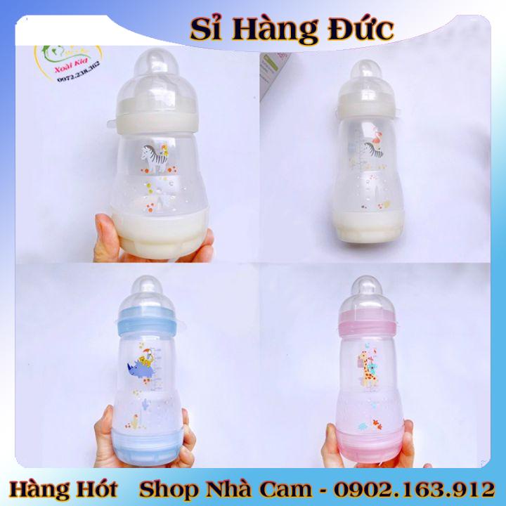 [auth] Bình sữa Mam Đức chống đầy hơi, chống sặc cho bé size 160ml, 260ml và 320ml [Nội địa Đức Đủ Bill] [Hot]