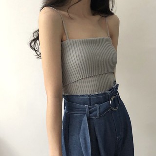CCVN Áo ống trơn màu kiểu dáng đơn giản