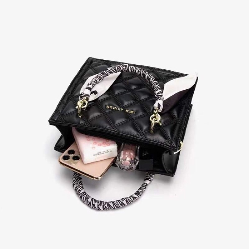 Túi CEEKAY tay cầm kèm khăn , dây đeo dài bản to sang chảnh