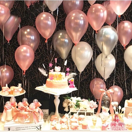 Bong bóng nhũ trang trí sinh nhật, sự kiện,...