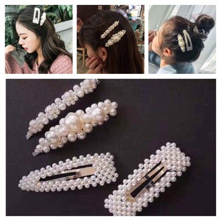Sét 4 Kẹp Tóc Đính Đá Hàn Quốc