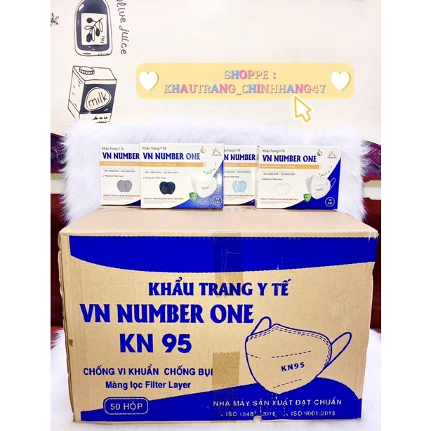 SỈ THÙNG KN95 VN NUMBER ONE ( 50 HỘP - ĐƯỢC CHỌN NHIỀU MÀU )