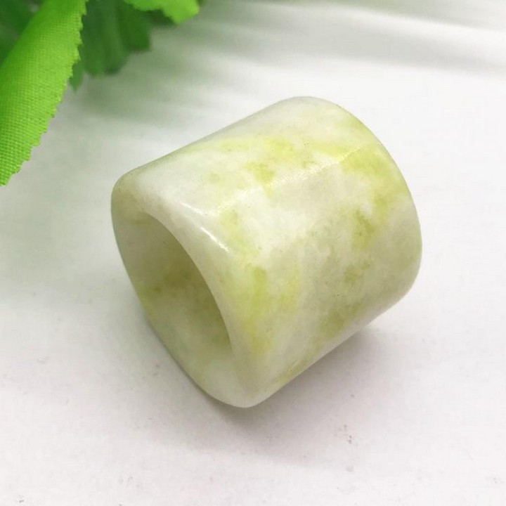 Nhẫn nam đá canxit đeo ngón cái phong cách đế vương cổ trang hoàng tộc thiết kế sáng tạo đẹp thời trang