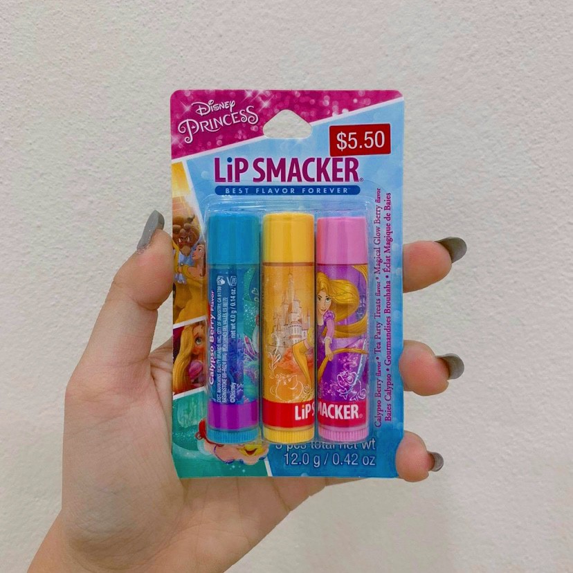 Set 3 son dưỡng Disney Princess Lip Smacker