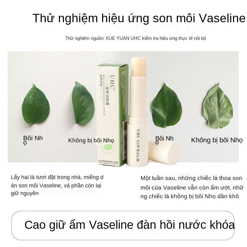 Giá trị bùng nổ! Son dưỡng môi đổi màu Vaseline, dưỡng ẩm, dưỡng ẩm, dưỡng ẩm, bảo vệ môi, chống nứt nẻ, lớp lót không màu, dầu phải có cho học sinh