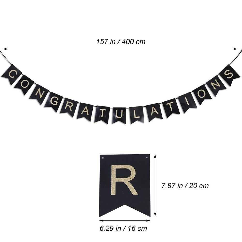 MUVAKO Dây Cờ Treo Trang Trí In Chữ  Congrats Grad 2022