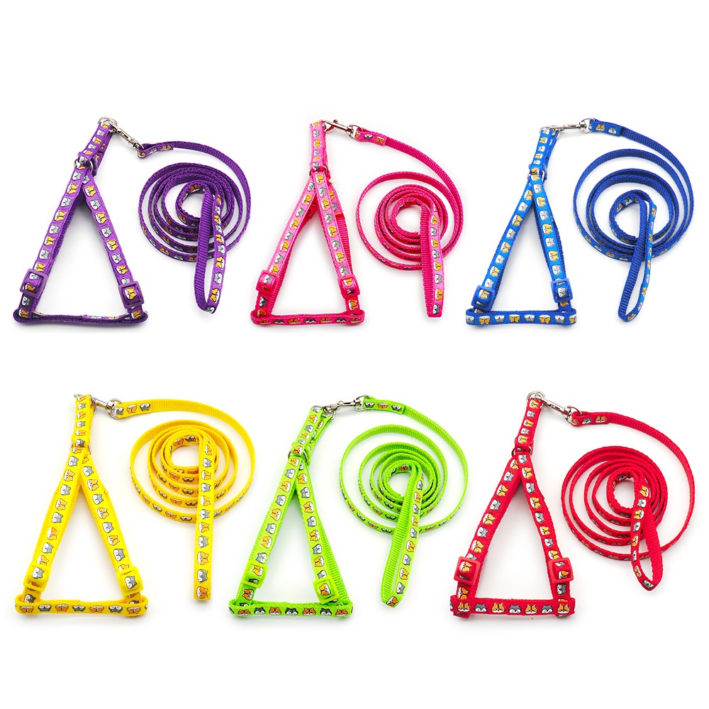 1 Dây Đai An Toàn Họa Tiết Hoạt Hình Dễ Thương Có Thể Điều Chỉnh Cho Thú Cưng