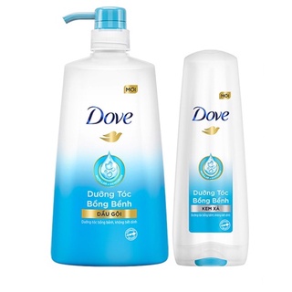 Dầu gội dove dưỡng tóc bồng bềnh 640g tặng kem xả 140g