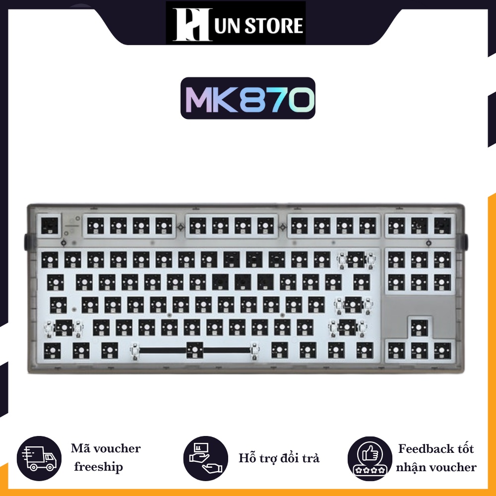 MK 870 - KIT Bàn phím cơ - Kit mechanical keyboard - Hotswappale Switch - MK870