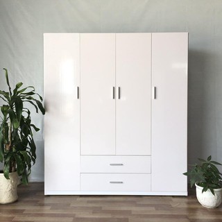 Tủ nhựa 4 cánh 2 ngăn kéo ngang 1m64 cao 1m84 TN407