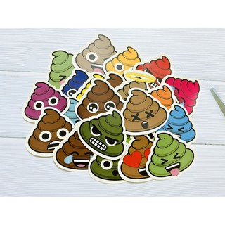 [Twins Plus] Sticker shit dán trang trí laptop, máy tính bỏ túi, vali, điện thoại, đàn ghita, hộp bút,.....