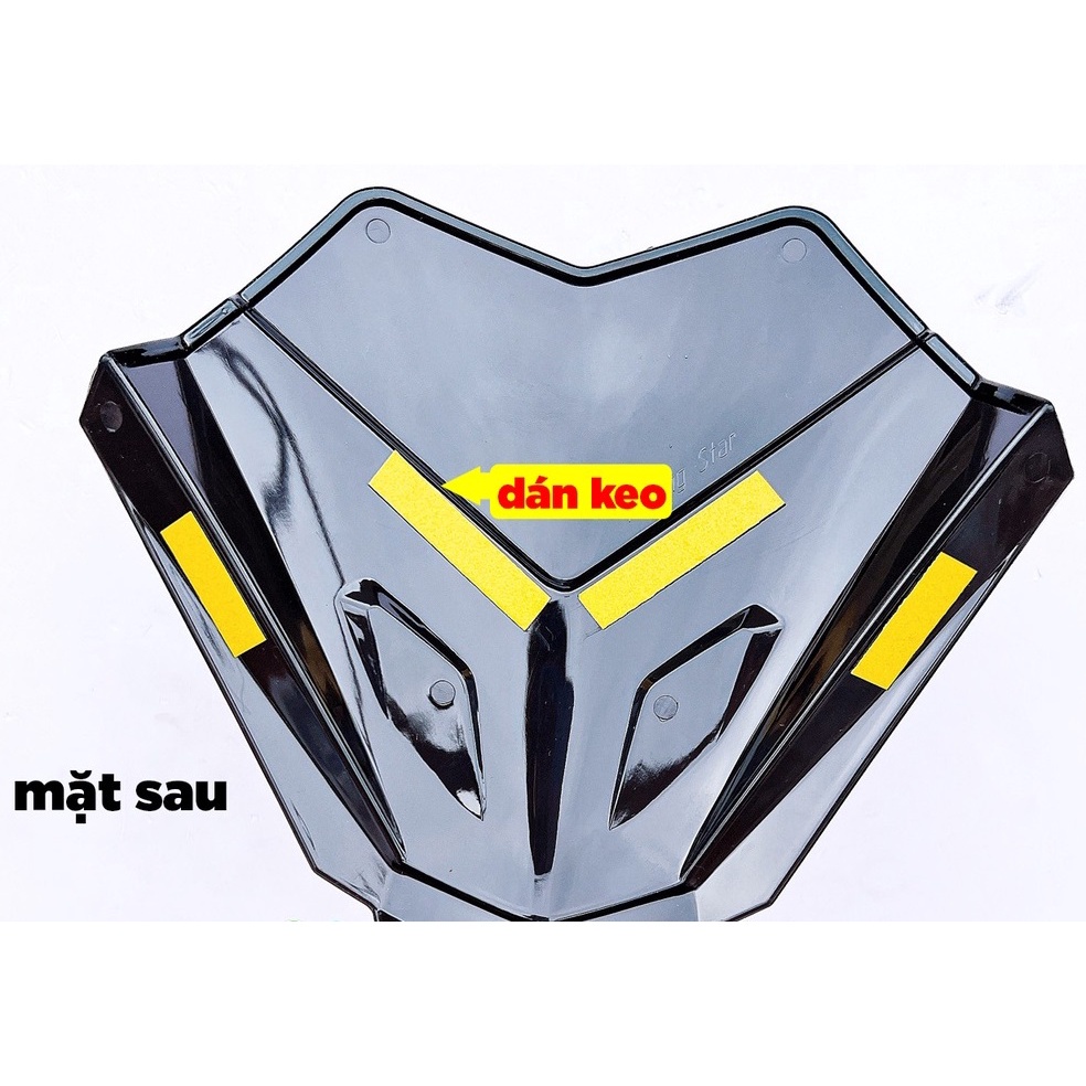 Mão Winner X V3 2022 Nhựa Kỹ Thuật Màu Đen Bóng Racing Star