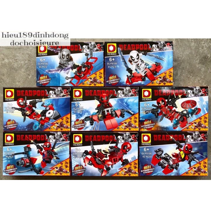 Lắp ráp xếp hình siêu anh hùng 9106 : Nhân vật deadpool