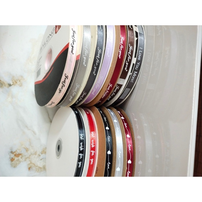 Cuộn duy băng lụa ib chữ rộng 1cm dài 50cm,100cm