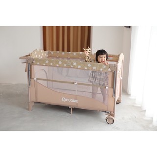 Cũi vải cao cấp gấp gọn HUgme