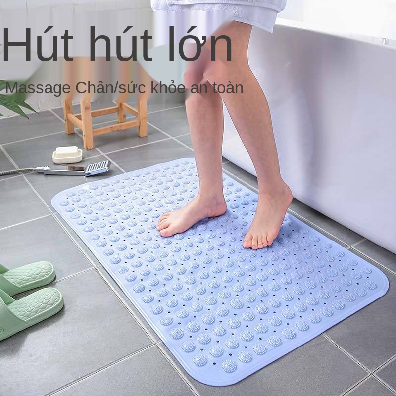 Thảm phòng tắm vuông chống trơn trượt bảo vệ môi trường hộ gia đình bồn rơi cốc hút sàn massage chân