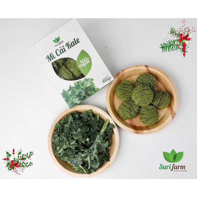 Mì Cải Kale Surifarm 400gr Beorganic, Mì Cả Xoăn, Thực Phẩm Cho Bé Ăn Dặm Eatclean, Healthy Thực Phẩm Cho Người Ăn Kiêng