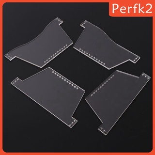 13Pcs Acrylic Short Wallet Card Holder Leather Craft Pattern Stencil Template