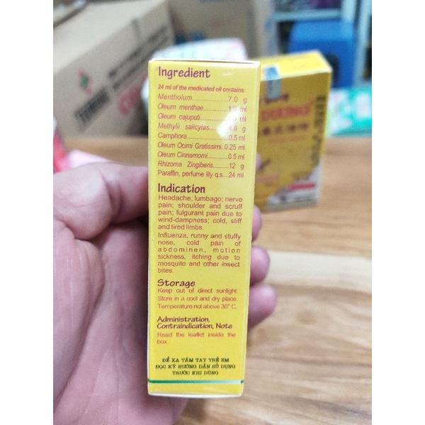 Dầu Gừng Thái Dương 24 ml