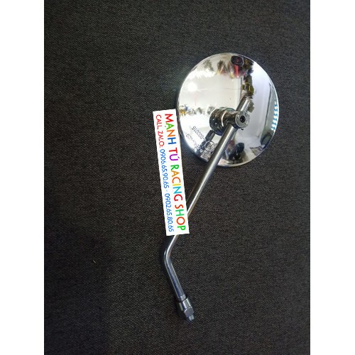 Gương chiếu hậu tròn lớn đế xi chân 10li