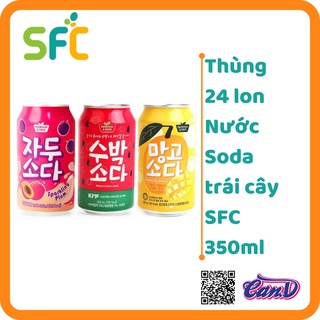Thùng 24 lon nước soda sfc lon 350ml