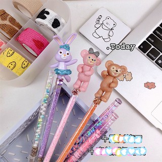Dao Rọc Giấy Unboxing Dạng Bút Đính Kim Sa Sticker Dễ Thương Độc Lạ 3 Màu Xinh