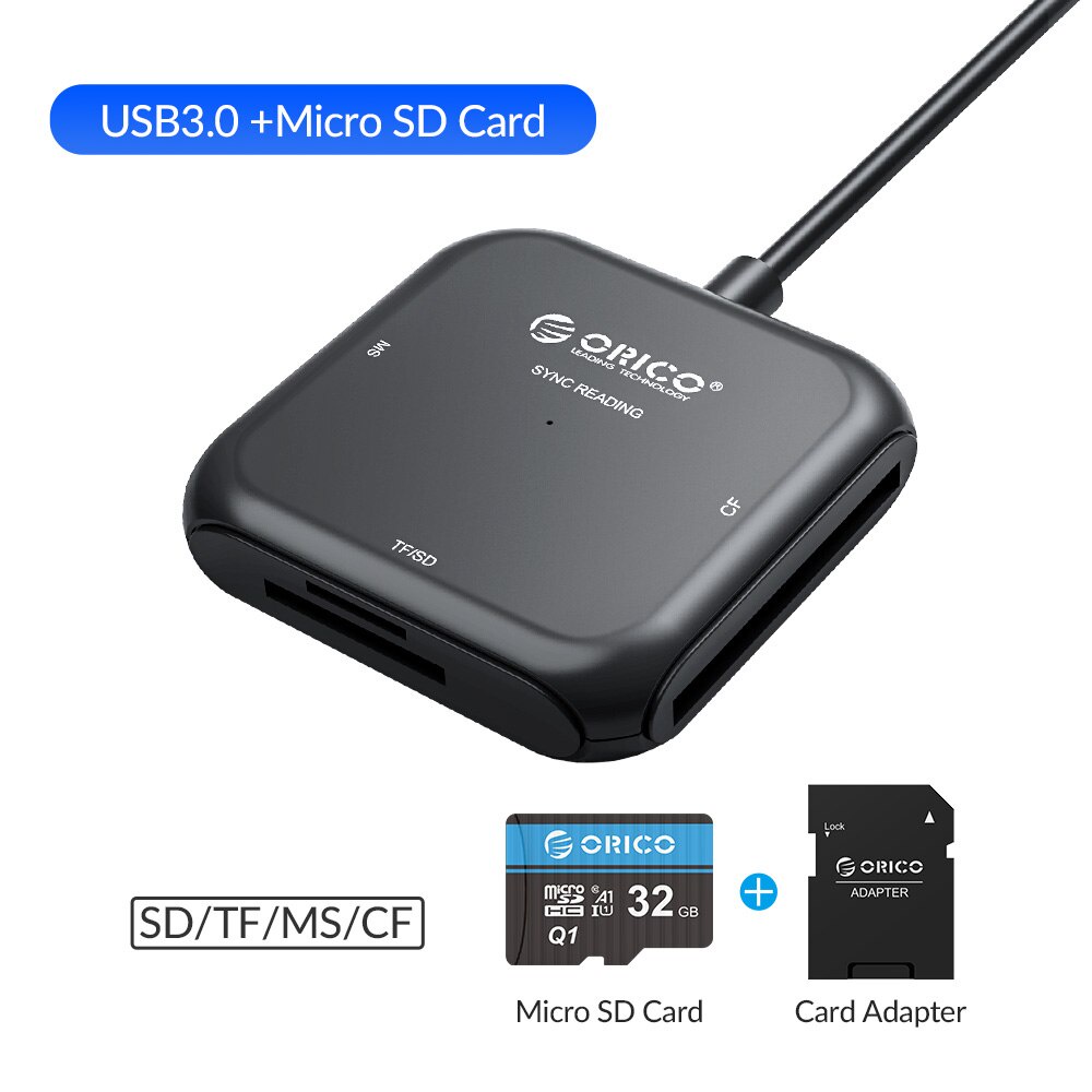 Đầu đọc thẻ nhớ ORICO USB 3.0 Micro SD TF CRS31A tốc độ cao