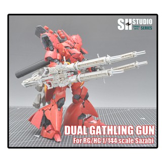 Mô hình lắp ráp Gundam RG Bộ phụ kiện Dual Gatling Gun cho RG Sazabi (Garage Kit) - SH Studio