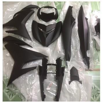 Dàn áo đen nhám Yamaha Exciter 150 2018 full 11 món zin chính hãng+ mủ nhám cao cấp tại shop.