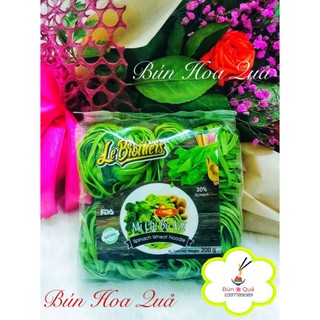 Mì cải bó xôi Duy Anh_ Mì tươi bó xôi organic