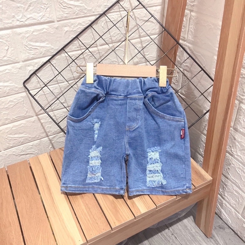 Quần bò đùi gập gấu cho bé 8-18kg