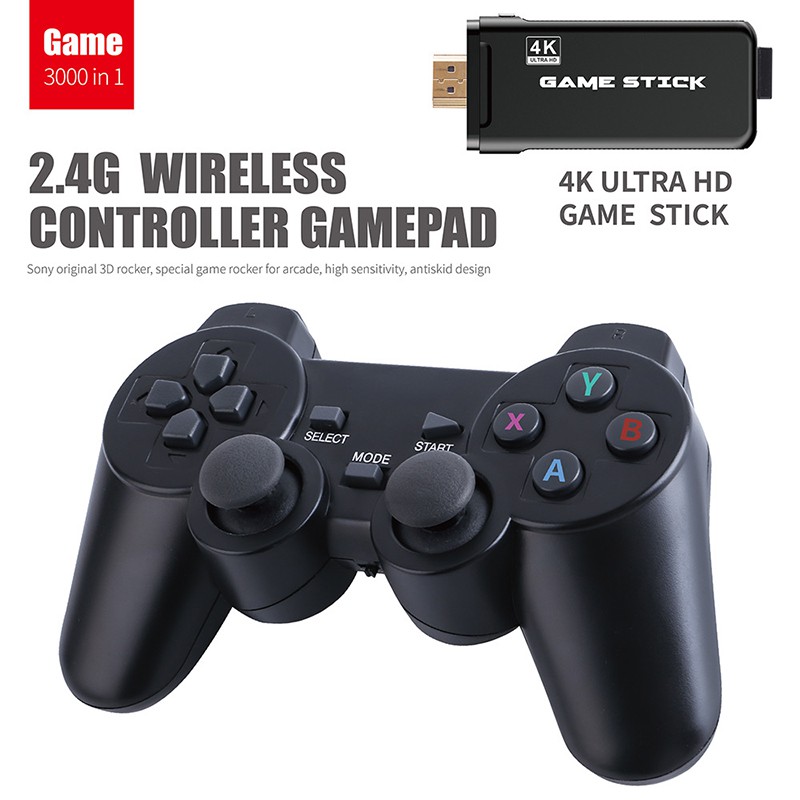 Máy chơi game gia đình 3000 game trong 1 tích hợp những tựa game kinh điển kèm 2 tay cầm chơi game hỗ trợ AV/HDMI