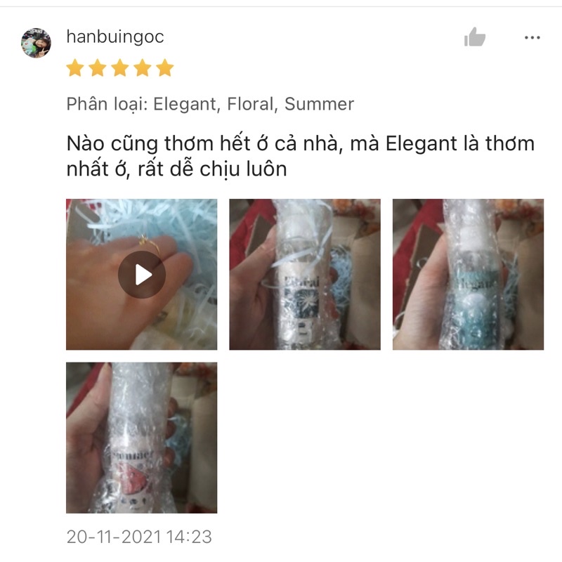 Xịt Thơm Body Mist quần áo Fabric Perfume - Linen Perfume 50ml.