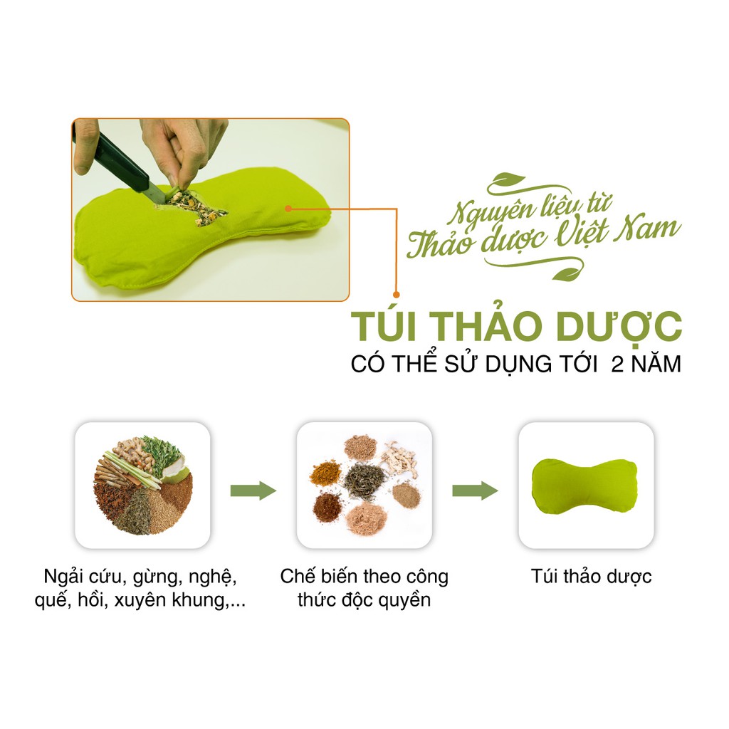 Túi Chườm Mắt Thảo Dược Tự Nhiên Giảm Đau Mỏi Mắt Thư Giãn Giảm Quầng Thâm Giúp Ngủ Ngon Hapaku