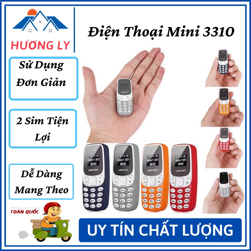 Điên Thoại Mini Siêu Nhỏ L8Star - Điện Thoại 2 Sim 2 Sóng Thay Đổi Giọng Nói Lắp Thẻ Nhớ Nghe Nhạc - Bảo Hành 12 Tháng